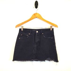 American Eagle Outfitters Classic Black Denim Skirt